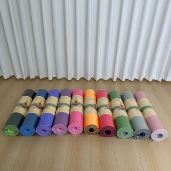 Protuklizna joga prostirka, 183×61 cm, debljina 8 mm, za početnike, kućne vježbe i ples