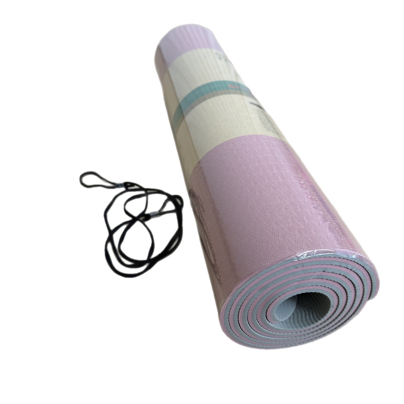 Protuklizna joga prostirka, 183×61 cm, debljina 8 mm, za početnike, kućne vježbe i ples