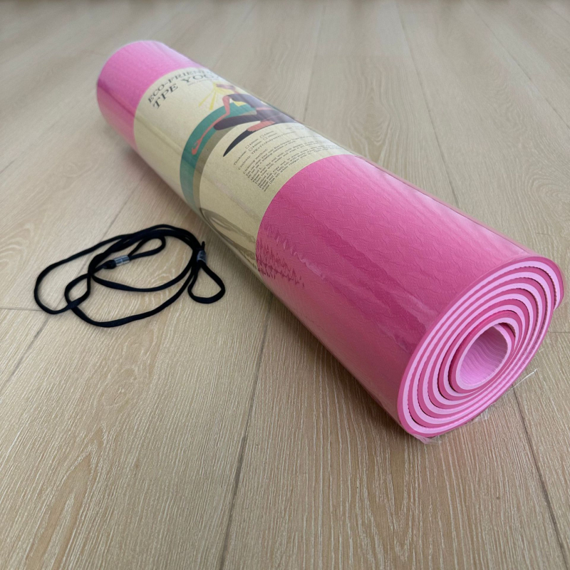 Protuklizna joga prostirka, 183×61 cm, debljina 8 mm, za početnike, kućne vježbe i ples