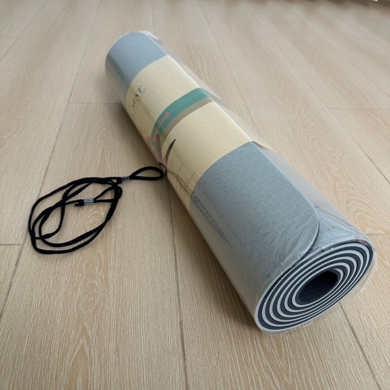 Protuklizna joga prostirka, 183×61 cm, debljina 8 mm, za početnike, kućne vježbe i ples