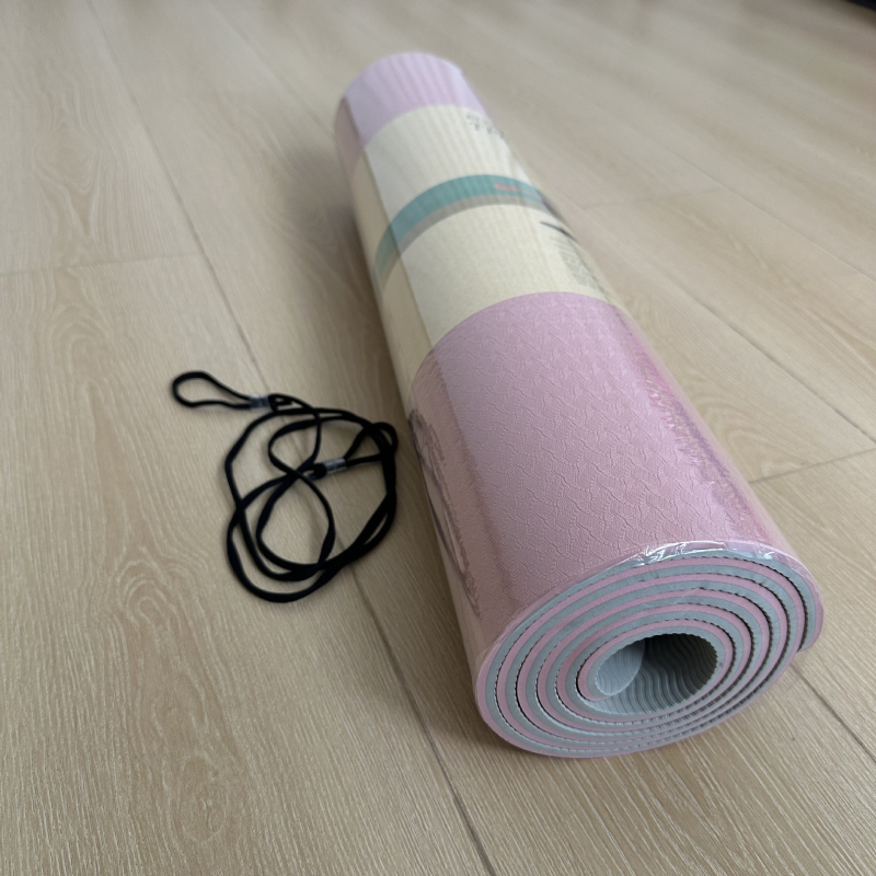 Protuklizna joga prostirka, 183×61 cm, debljina 8 mm, za početnike, kućne vježbe i ples