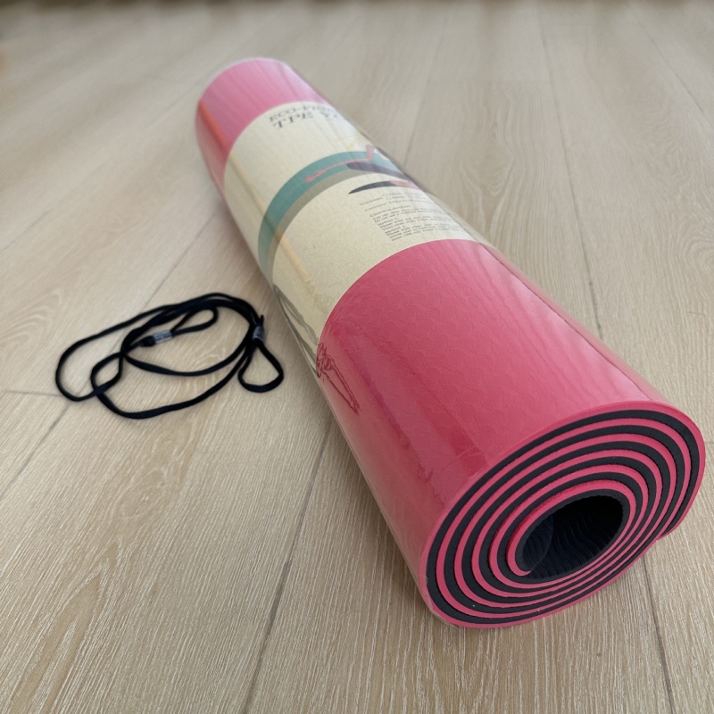 Protuklizna joga prostirka, 183×61 cm, debljina 8 mm, za početnike, kućne vježbe i ples