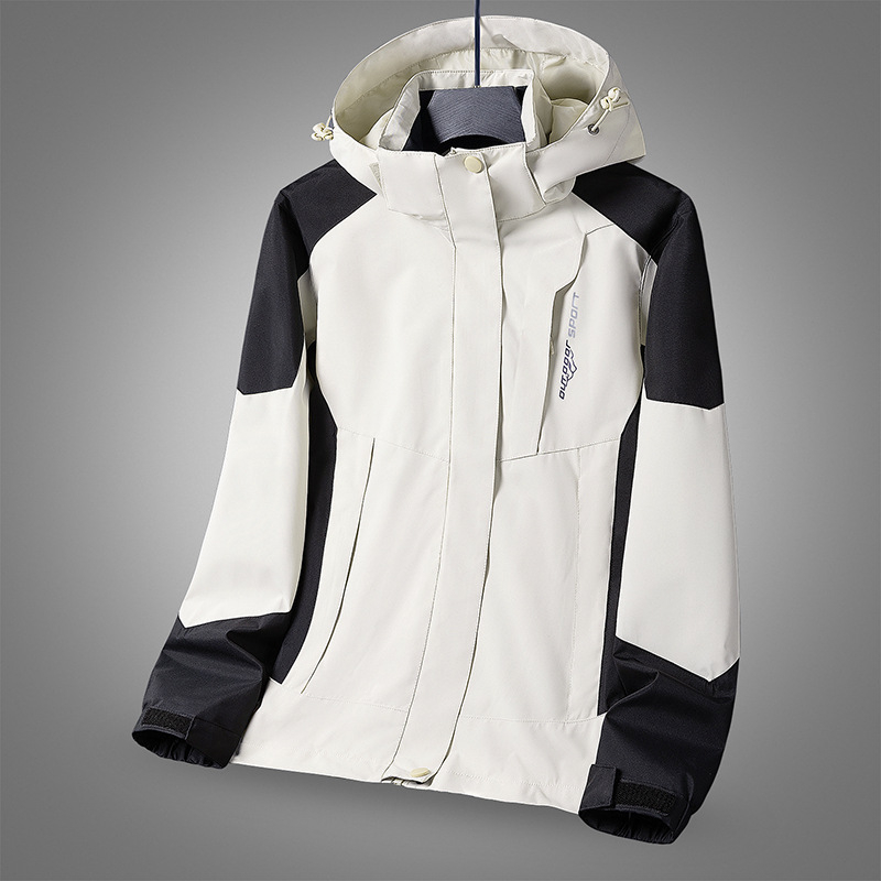 Muška kapuljača outdoor jakna – vodootporna, otporna na vjetar i habanje, zip, planinski/sportski stil, Hong Kong style