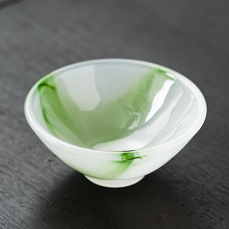 Šalica za čaj u obliku šešira s šarenom glazurom, jade porcelanska kung fu čajna šalica, pojedinačna šalica za dom ili ured, dar