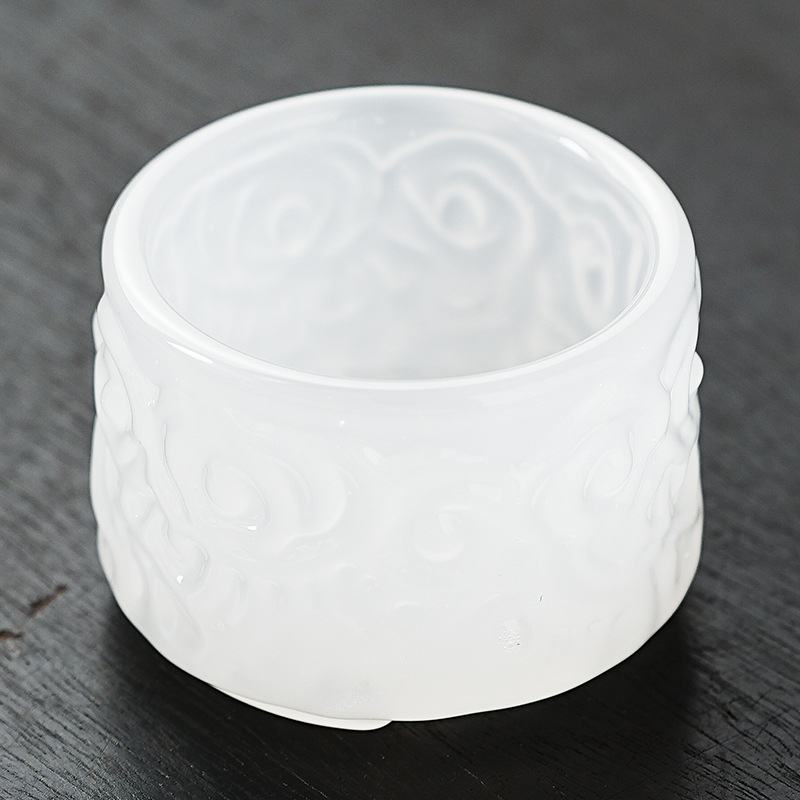 Šalica za čaj u obliku šešira s šarenom glazurom, jade porcelanska kung fu čajna šalica, pojedinačna šalica za dom ili ured, dar