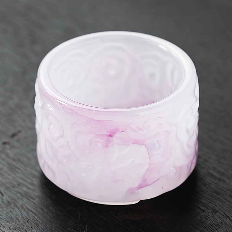 Šalica za čaj u obliku šešira s šarenom glazurom, jade porcelanska kung fu čajna šalica, pojedinačna šalica za dom ili ured, dar