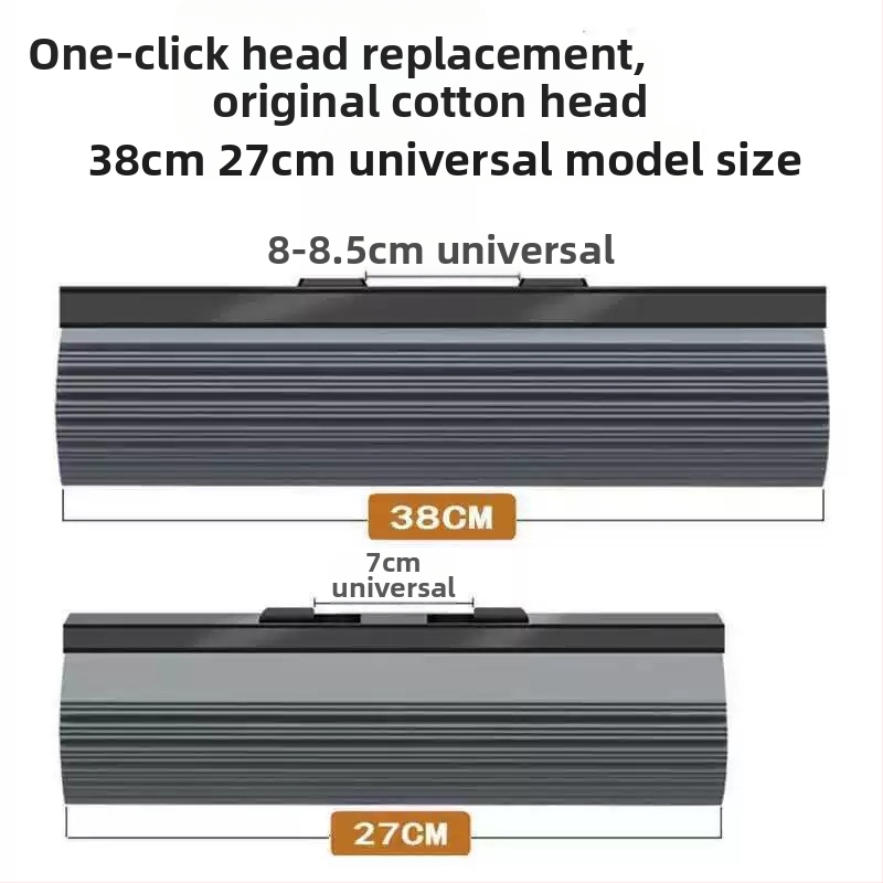 Náhradná hlavica špongiového mopu, zahustený savý PVA, 27–38 cm, univerzálny valcový mop bez použitia rúk
