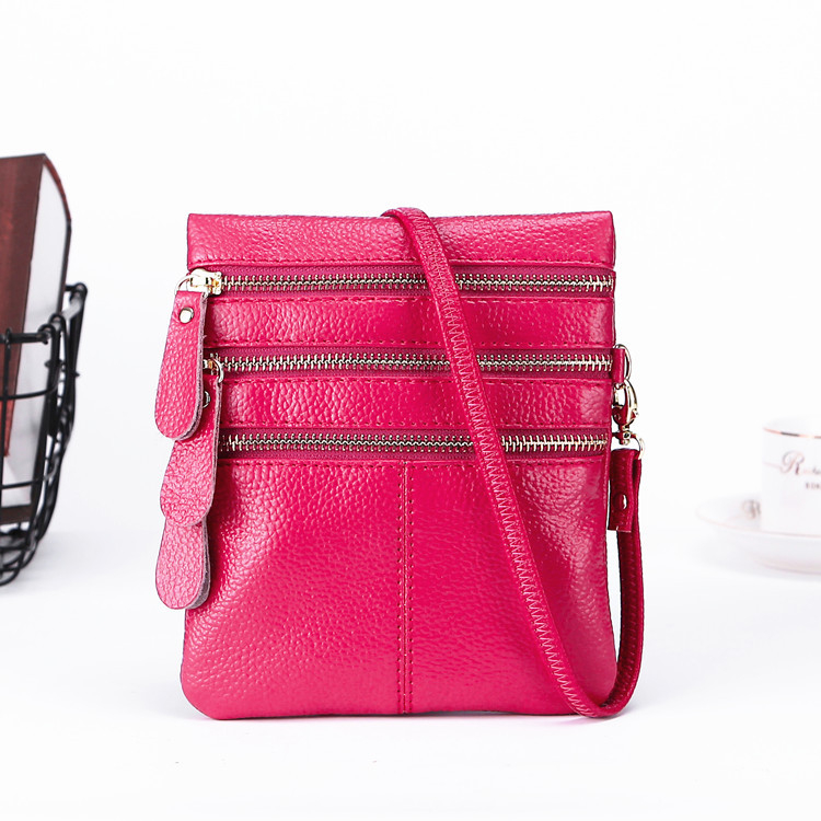 Geantă de umăr din piele naturală pentru femei, portofel și buzunar pentru telefon, crossbody creativă
