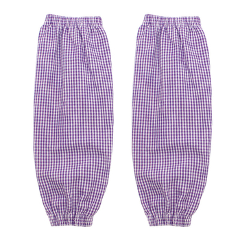 Pamut karvédő ujjak munka közben, foltálló, hosszabbított hossz, uniszex, laza szabás, 4-tűs jacquard kockás mintázat