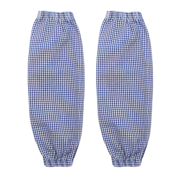 Pamut karvédő ujjak munka közben, foltálló, hosszabbított hossz, uniszex, laza szabás, 4-tűs jacquard kockás mintázat