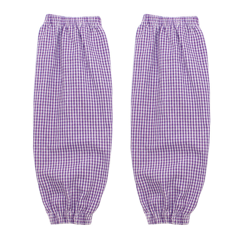 Pamut karvédő ujjak munka közben, foltálló, hosszabbított hossz, uniszex, laza szabás, 4-tűs jacquard kockás mintázat