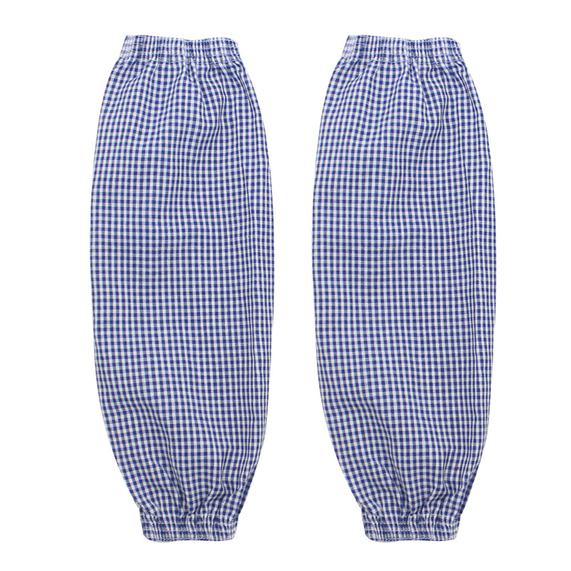 Pamut karvédő ujjak munka közben, foltálló, hosszabbított hossz, uniszex, laza szabás, 4-tűs jacquard kockás mintázat