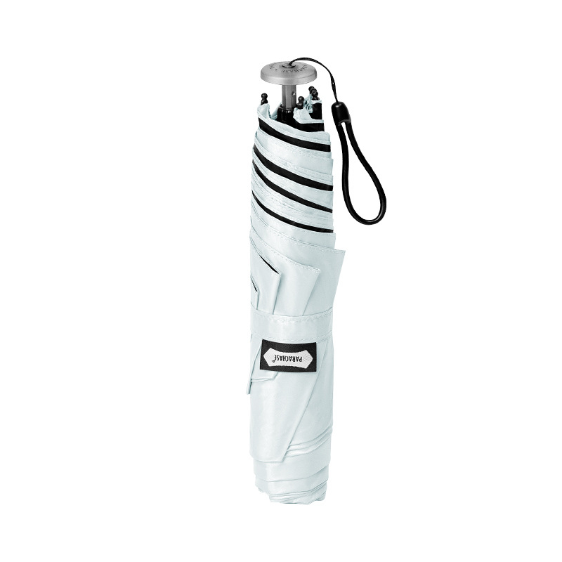 Parachase ultra-light mini kišobran od karbonskih vlakana uz UV zaštitu, crni premaz, prijenosni džepni kišobran za sunce i kišu
