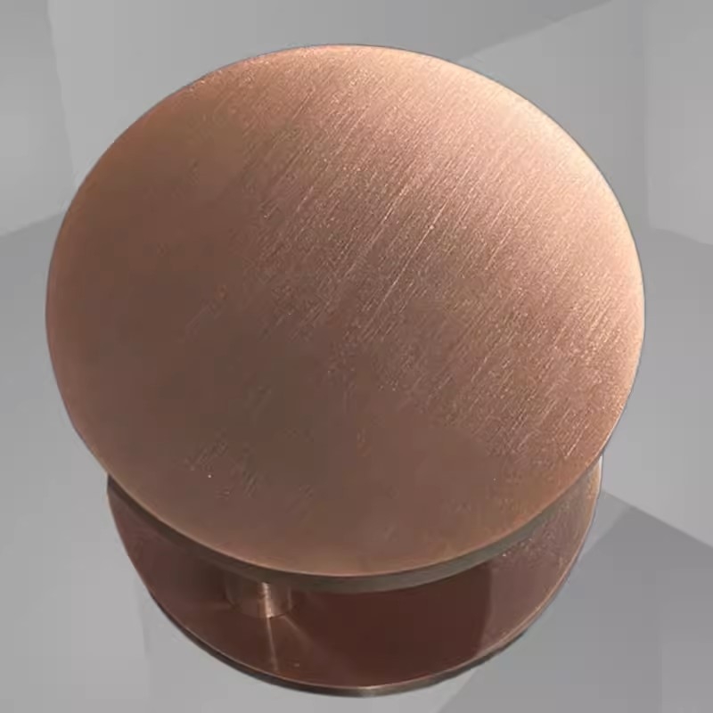Okrugla kvaka za vrata, crno-bijela, od aluminijske legure, za staklena vrata, moderni minimalistički stil