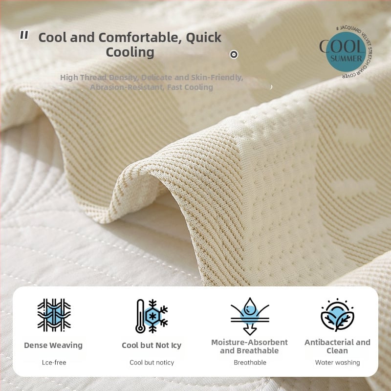 Husa pentru tăblia patului de vară, acoperire completă, Ice Silk, moale, protecție împotriva prafului