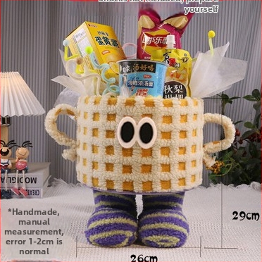 Kis szörny ölelős vödre – snack tárolókosár DIY anyagcsomaggal (snack nélkül)