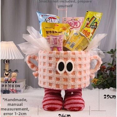 Kis szörny ölelős vödre – snack tárolókosár DIY anyagcsomaggal (snack nélkül)