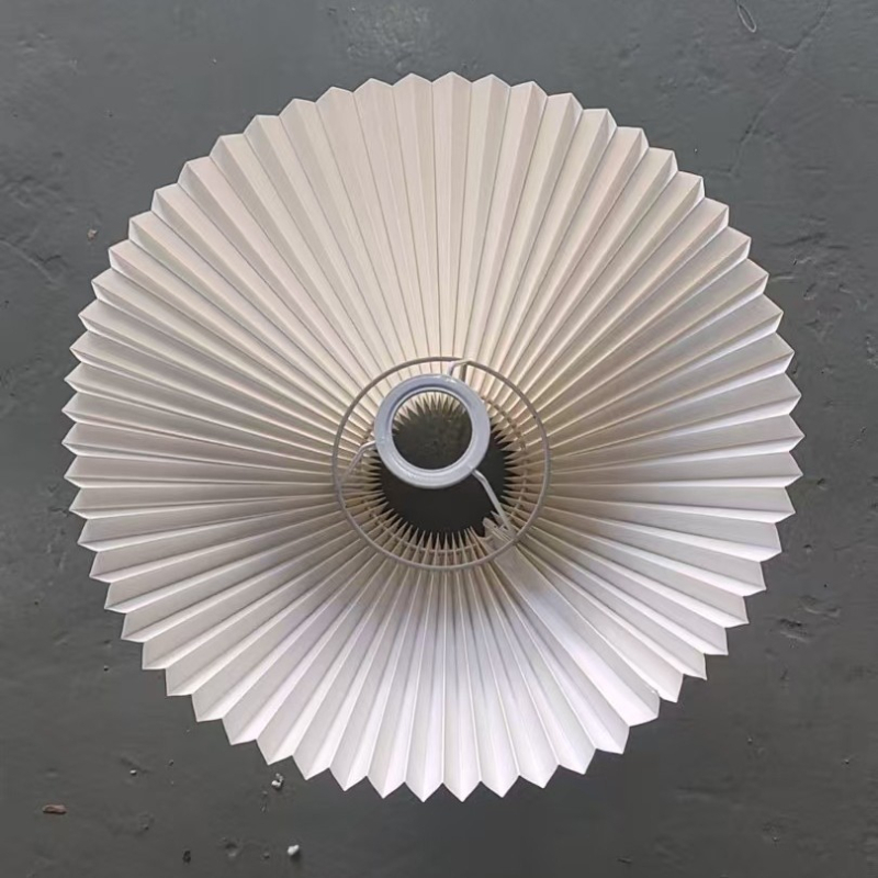 Plisirani papirnasti abazur za stolnu i podnu lampu, okrugli, anti‑sjaj, dekorativno