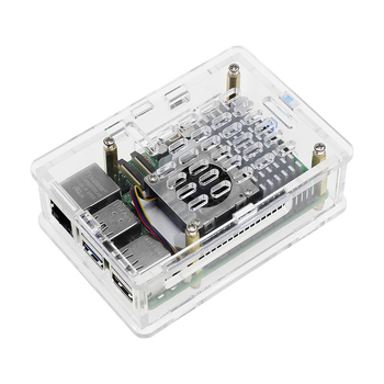 Ακρυλικό περίβλημα ψύξης για Raspberry Pi 5ης γενιάς, συμβατό με Active Cooler ψύκτρα