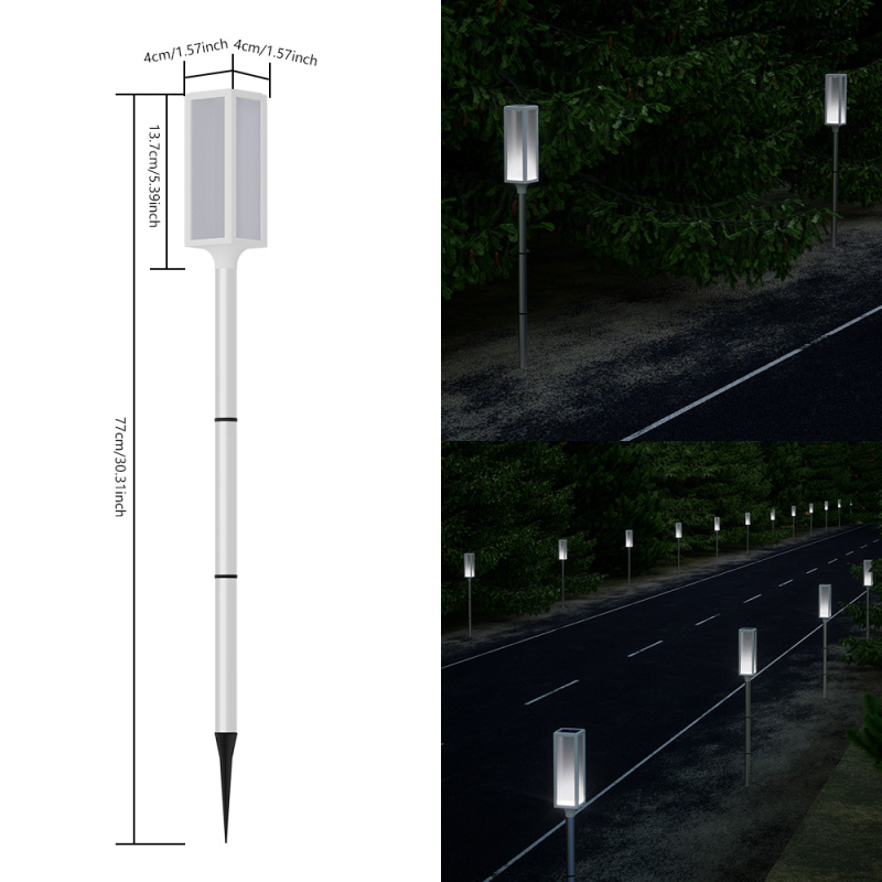 Vanjska solarna barijarna svjetiljka s LED strobom, upozorenjem i lampom za travnjak