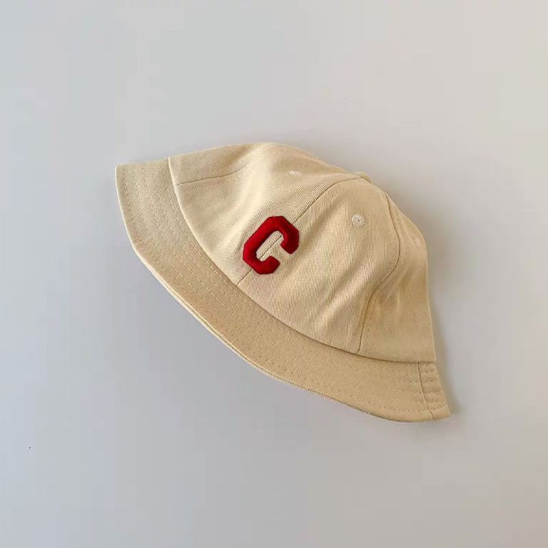 Dječji sunčani bucket hat s zaštitom od sunca - lagani proljetno-jesenski model, s slovom C, unisex, za uzrast 1-2 godina