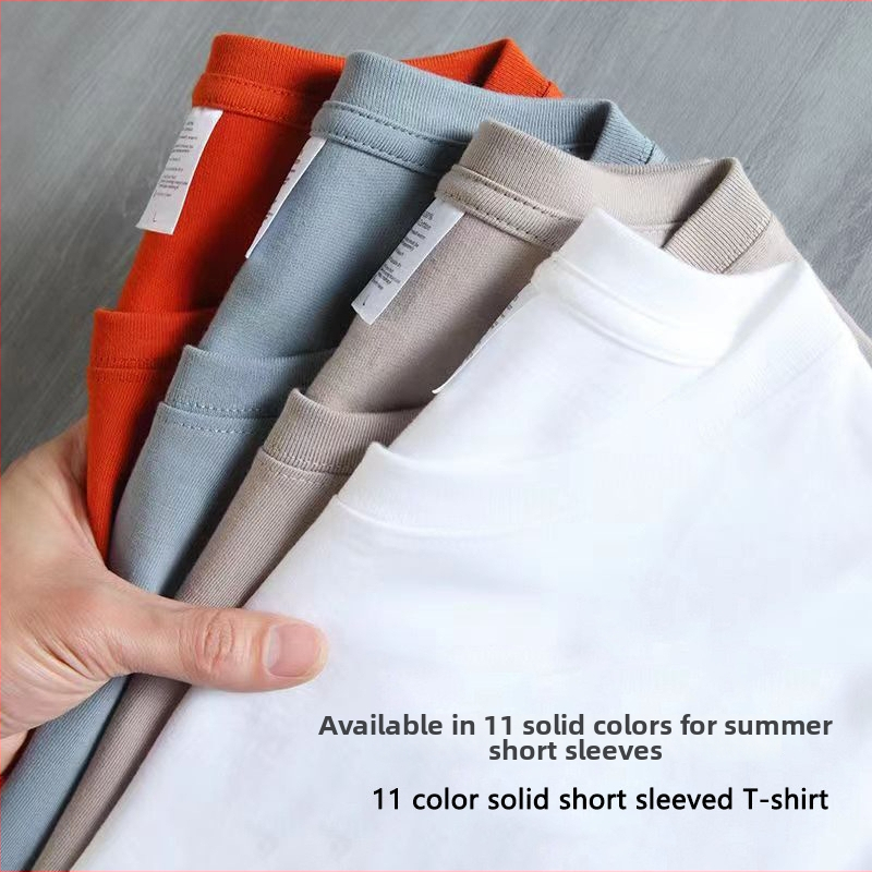 2026 Nova ljetna jednobojna majica kratkih rukava za muškarce i žene, uski kroj, klasičan svestran top