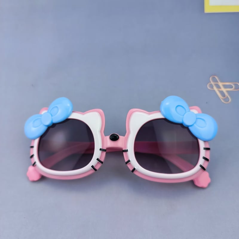 Ochelari de soare pentru copii Hello Kitty — design drăguț cu pisicuță, pentru băieți și fete, UV380