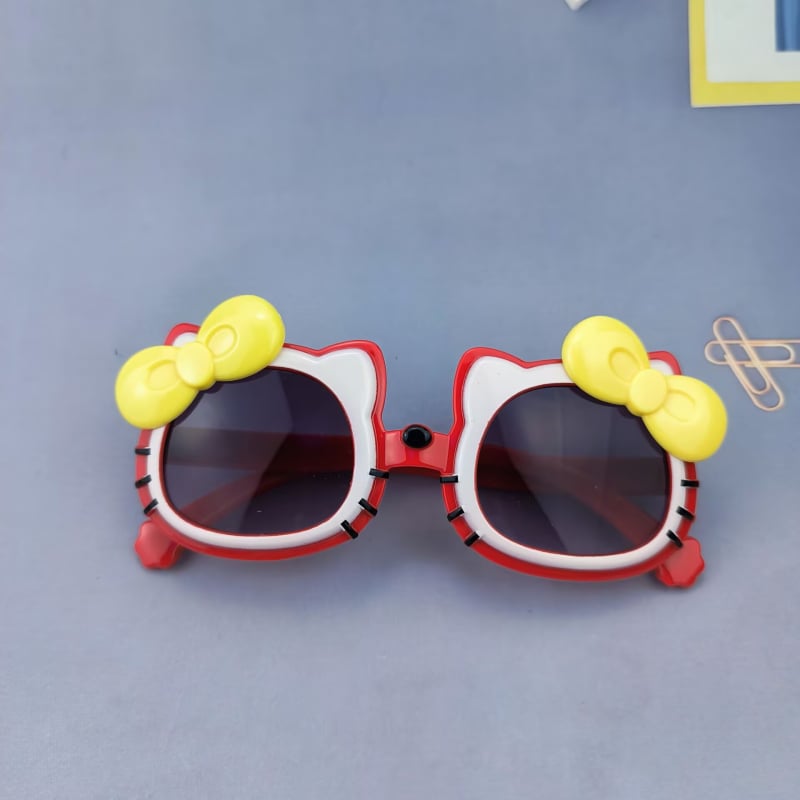 Ochelari de soare pentru copii Hello Kitty — design drăguț cu pisicuță, pentru băieți și fete, UV380