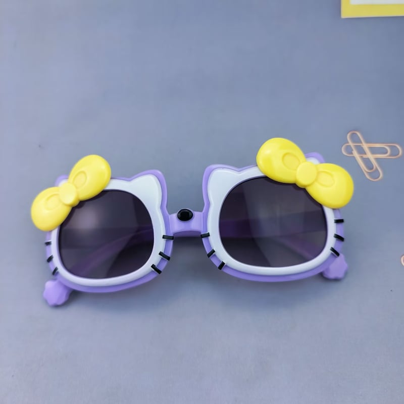 Ochelari de soare pentru copii Hello Kitty — design drăguț cu pisicuță, pentru băieți și fete, UV380