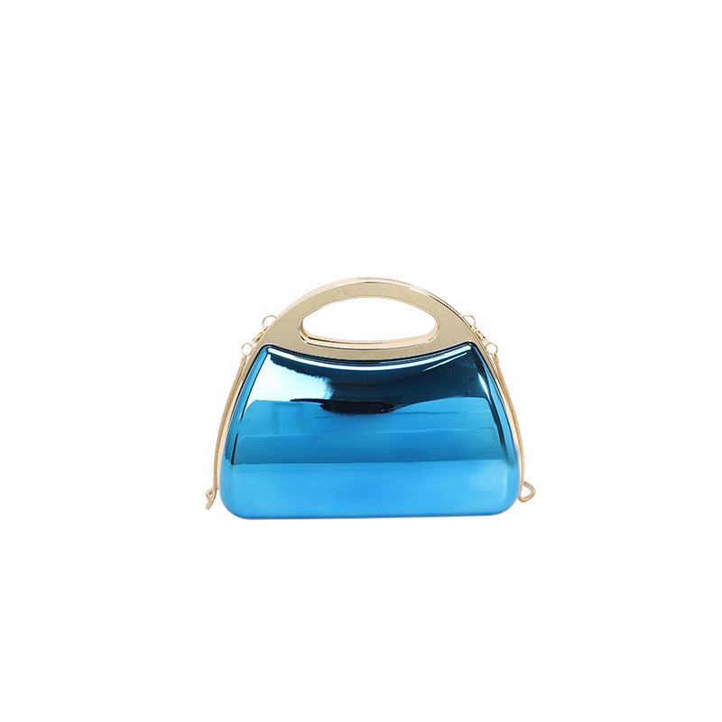 Nova akrilna večernja torbica s lancem, kutijast dizajn, crossbody
