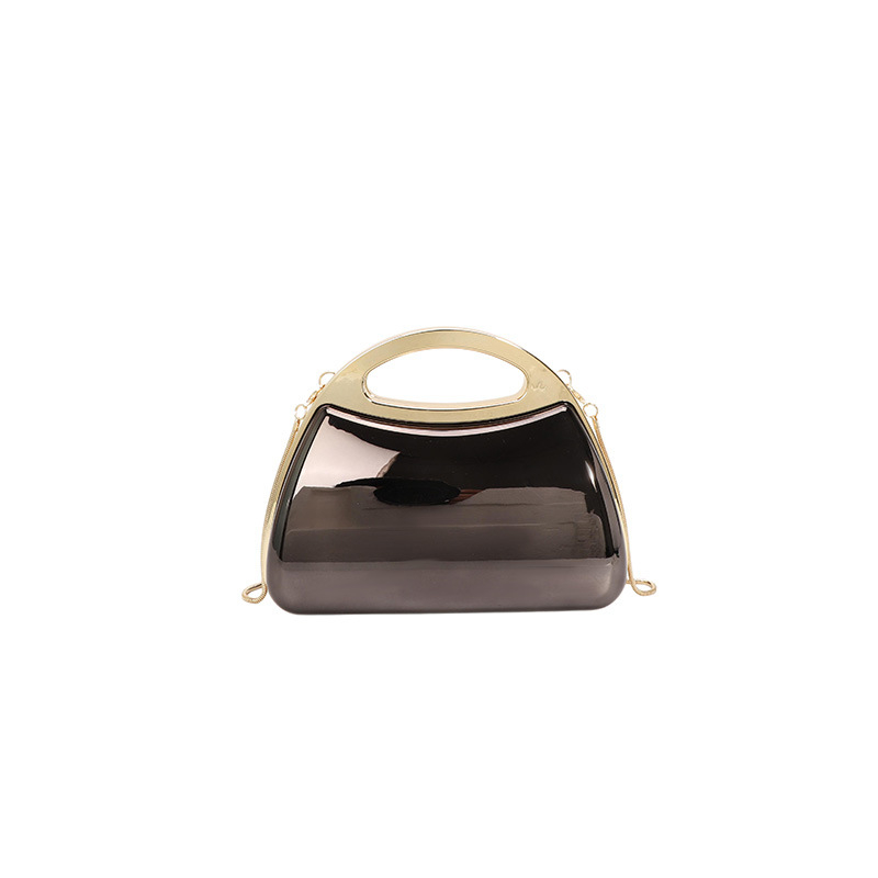 Nova akrilna večernja torbica s lancem, kutijast dizajn, crossbody