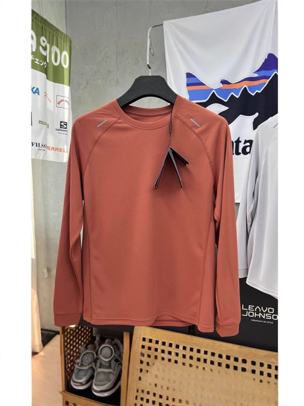Muška ljetna sportska majica s dugim rukavima, opuštena kroja, upijanje vlage, prozračna, brzo suši, poliester