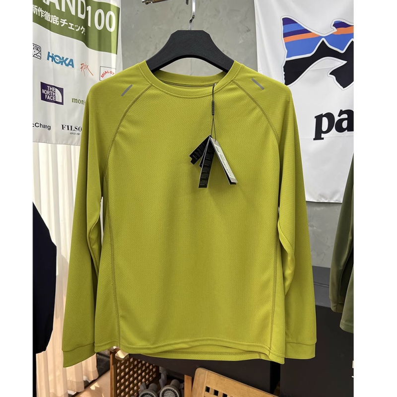 Muška ljetna sportska majica s dugim rukavima, opuštena kroja, upijanje vlage, prozračna, brzo suši, poliester