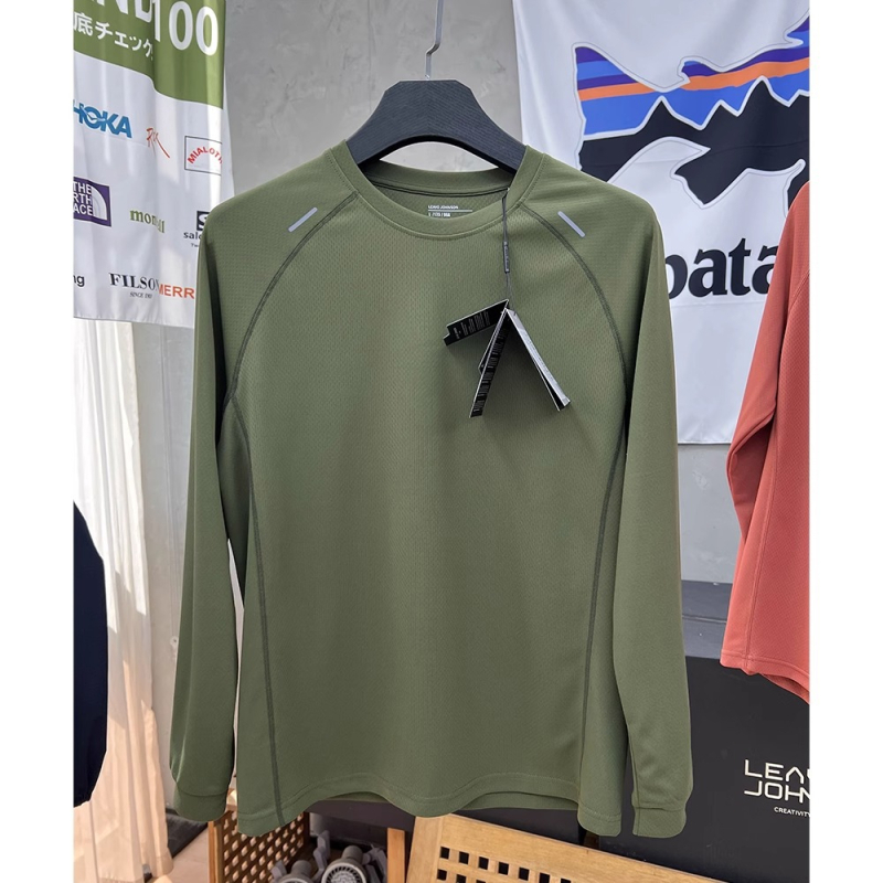 Muška ljetna sportska majica s dugim rukavima, opuštena kroja, upijanje vlage, prozračna, brzo suši, poliester
