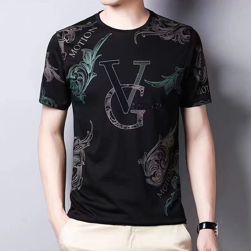 Muška ljetna majica kratkih rukava, mladenački stil, casual, okrugli ovratnik, minimalistički dizajn