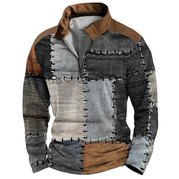 Muško polo s 3D zatvaračem i digitalnim printom – ulični sportski stil