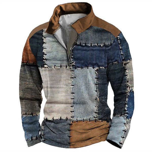 Muško polo s 3D zatvaračem i digitalnim printom – ulični sportski stil