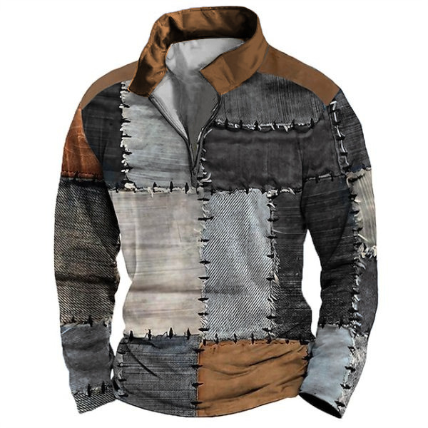 Muško polo s 3D zatvaračem i digitalnim printom – ulični sportski stil
