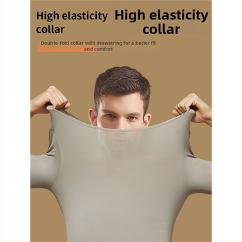 Set termic masculin cu bază din acid hialuronic, top și pantaloni, pentru toamnă/iarnă