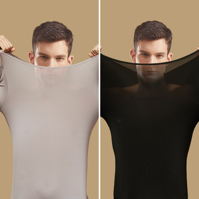 Set termic masculin cu bază din acid hialuronic, top și pantaloni, pentru toamnă/iarnă