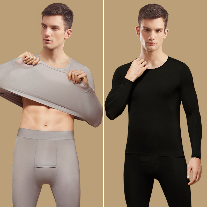 Set termic masculin cu bază din acid hialuronic, top și pantaloni, pentru toamnă/iarnă