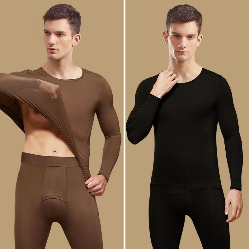 Set termic masculin cu bază din acid hialuronic, top și pantaloni, pentru toamnă/iarnă