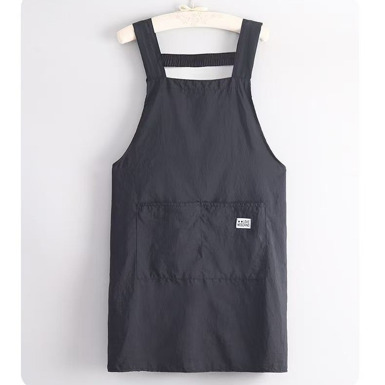 Ujjatlan textil kötény, folt- és kopásálló, minimalist éttermi pincér kötény