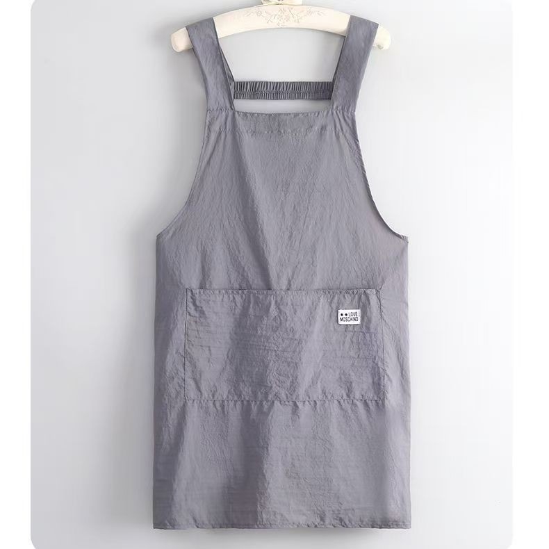 Ujjatlan textil kötény, folt- és kopásálló, minimalist éttermi pincér kötény