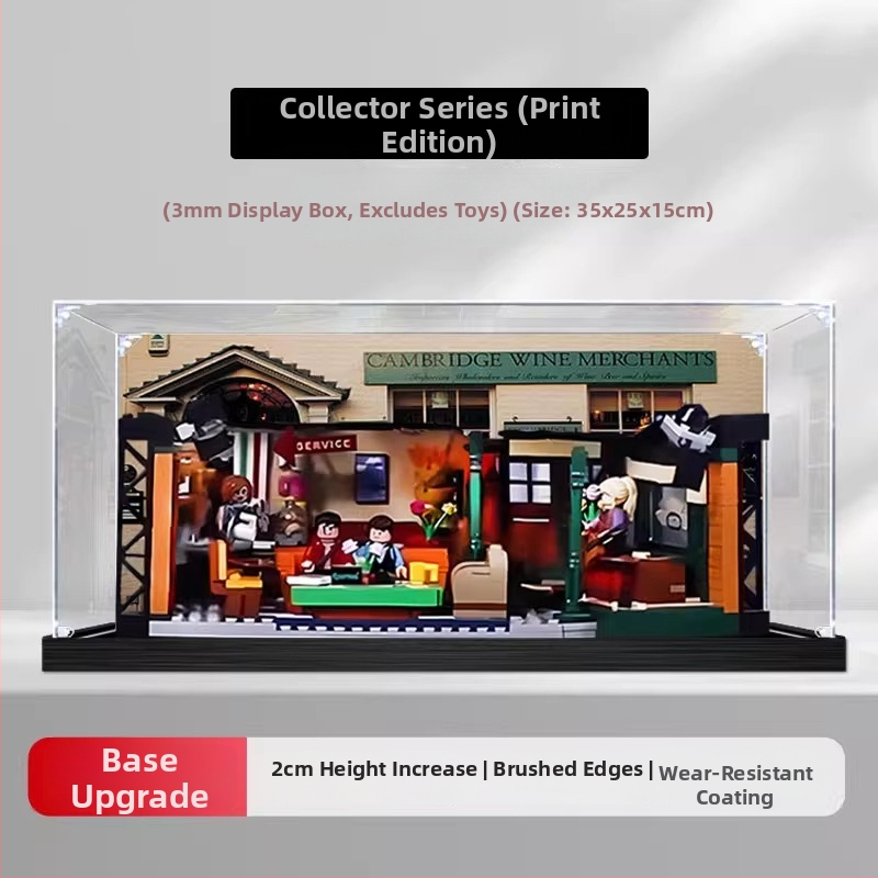 Akrilna kutija za Lego Friends Café 21319 model blokova, prozirna, otporna na prašinu