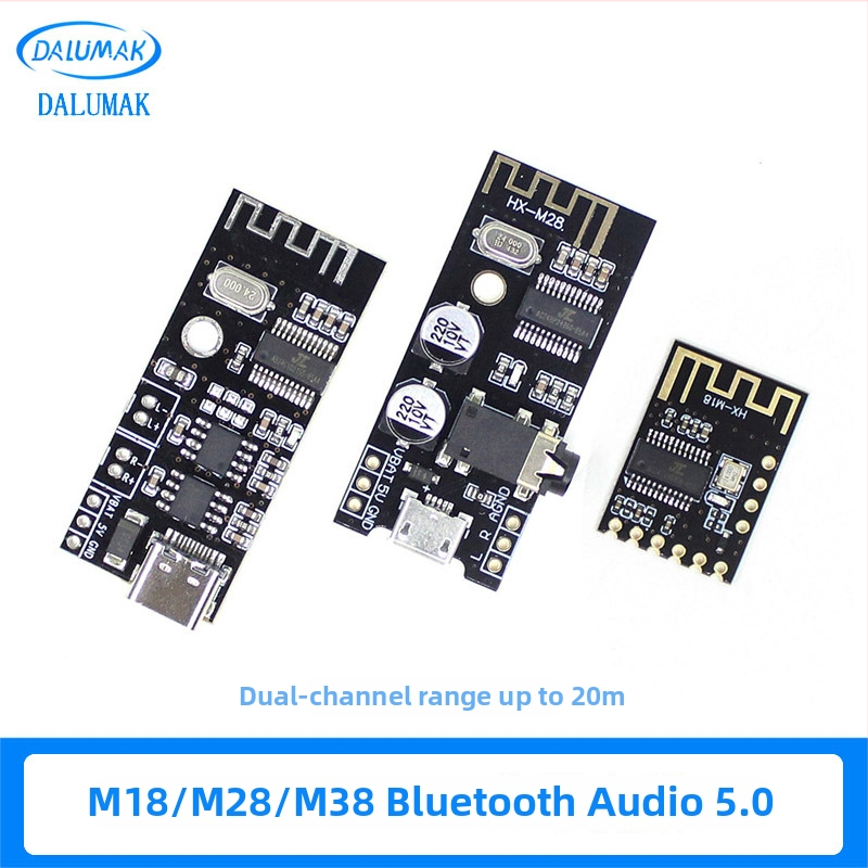 Modul Bluetooth audio prijímača MH-M18/M28/M38 – Bezdrôtový DIY bezstratový autorádio, 4.2 stereo