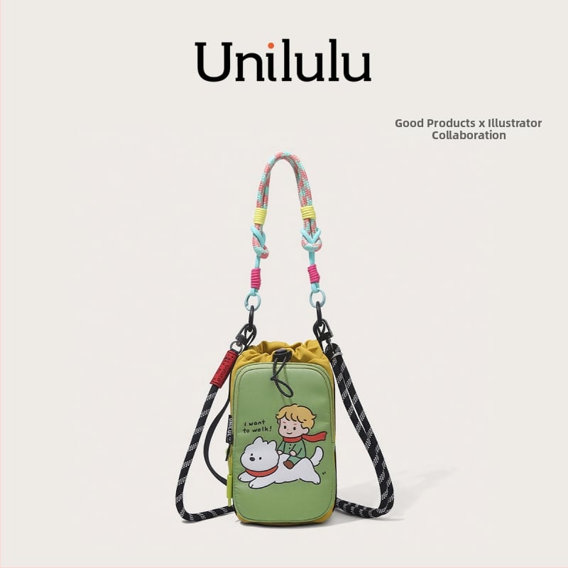 Geantă crossbody drăguță cu desene animate pentru eleve, stil Ins, design de nișă, model 2026, elegantă și unică pe umăr