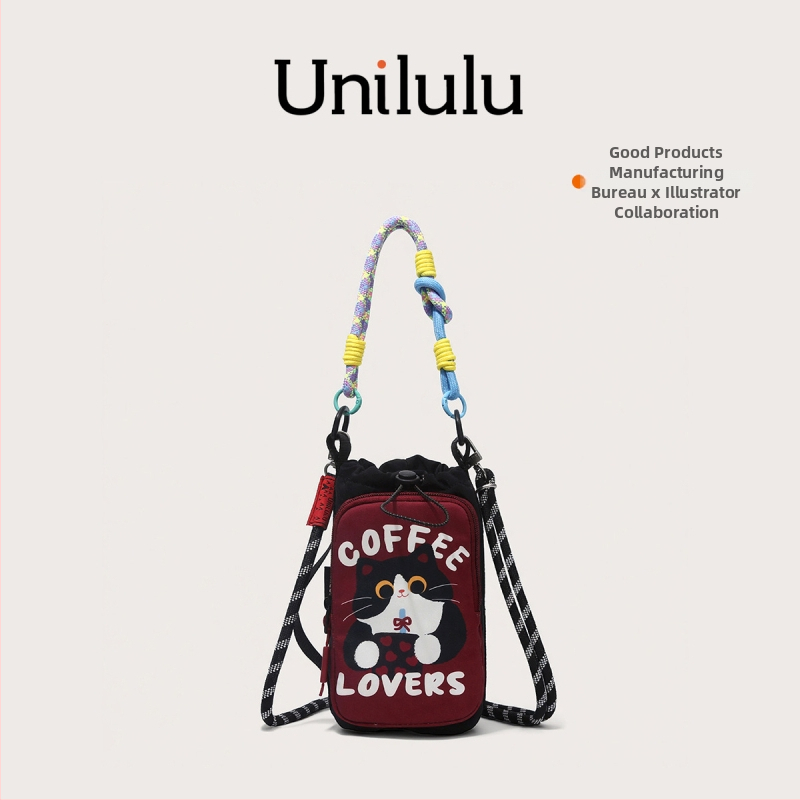 Geantă crossbody drăguță cu desene animate pentru eleve, stil Ins, design de nișă, model 2026, elegantă și unică pe umăr