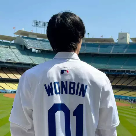 Bejzbalové tričko Dodgers v americkom štýle s potlačou cezhraničnej tlače BTS, krátky rukáv na tréning a súťaž