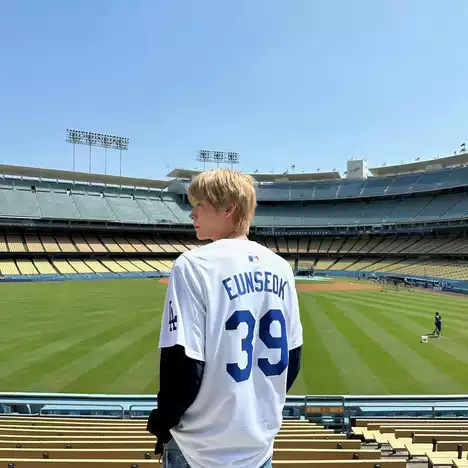 Bejzbalové tričko Dodgers v americkom štýle s potlačou cezhraničnej tlače BTS, krátky rukáv na tréning a súťaž